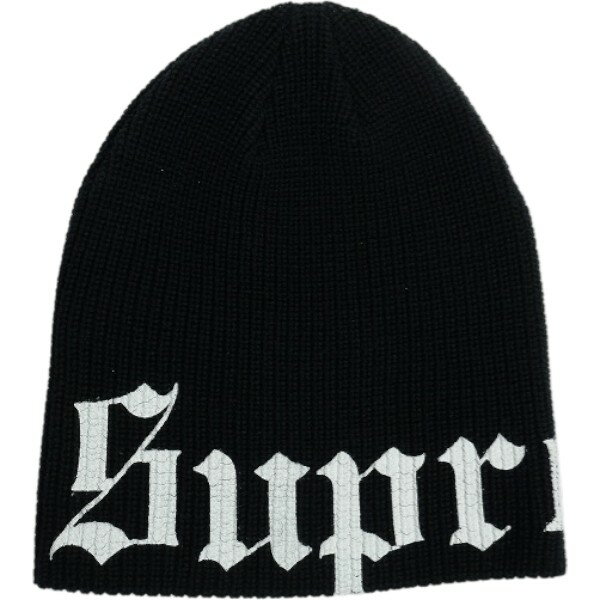 乐天商城 - SUPREME シュプリーム 26SS Old English Printed Beanie Black ビーニー 黒 Size 【フリー】 【新古品・未使用品】 20837030