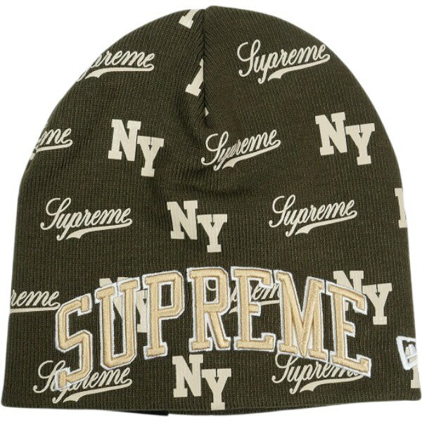 乐天商城 - SUPREME シュプリーム 26SS New Era Monogram Beanie Brown ビーニー 茶 Size 【フリー】 【新古品・未使用品】 30007880
