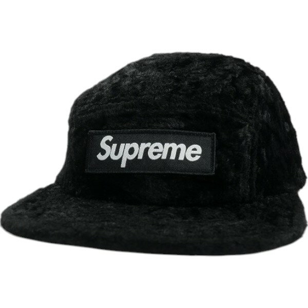 SUPREME シュプリーム ×GOODENOUGH 25SS Crushed Rayon Pile Camp Cap Black キャンプキャップ 黒 Size   30011237