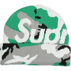乐天商城 - SUPREME シュプリーム 25FW Big Logo Beanie Green Camo ビーニー 緑 Size 【フリー】 【新古品・未使用品】 20833363