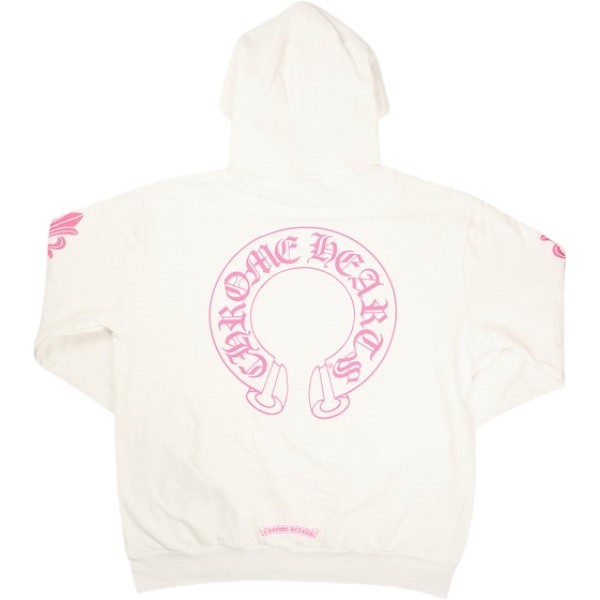 乐天商城 - CHROME HEARTS クロム・ハーツ HORSESHOE HOODIE WHITE/PINK パーカー 白 Size 【L】 【新古品・未使用品】 30006921