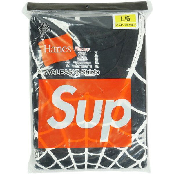 SUPREME シュプリーム ×Hanes 26SS Spider-Man TagLess Tee 2 Pack Black Tシャツ 黒 Size   30007163