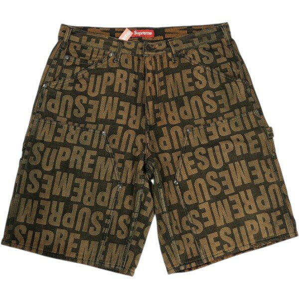 乐天商城 - SUPREME シュプリーム 26SS Repeat Jacquard Double Knee Denim Short Dark Brown ダブルニーショーツ 茶 Size 【W32】 【新古品・未使用品】 30010797