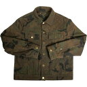 SUPREME シュプリーム ×Louis Vuitton 17AW Jacquard Denim Trucker Jacket ジャケット オリーブ Size...