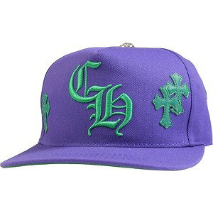 CHROME HEARTS ࡦϡ HAT 5 PANEL CAP BSBL SAX PRPL W/KLY GRN ѥåդ...