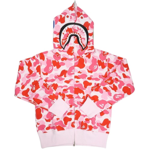 乐天商城 - A BATHING APE ア ベイシング エイプ 26SS ABC CAMO SHARK FULL ZIP HOODIE PINK レディースシャークパーカー ピンク Size 【レディースS】 【新古品・未使用品】 30010252