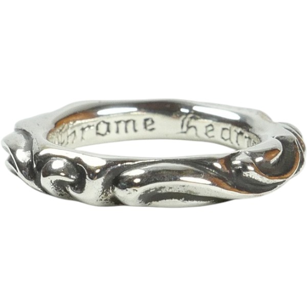 樂天商城 - CHROME HEARTS クロム・ハーツ SCROLL BAND RING SILVER リング US8.5 銀 Size 【18号】 【新古品・未使用品】 30010256