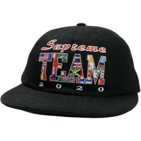 乐天商城 - SUPREME シュプリーム 20SS Team 6Panel Cap Black キャップ 黒 Size 【フリー】 【新古品・未使用品】 30008089