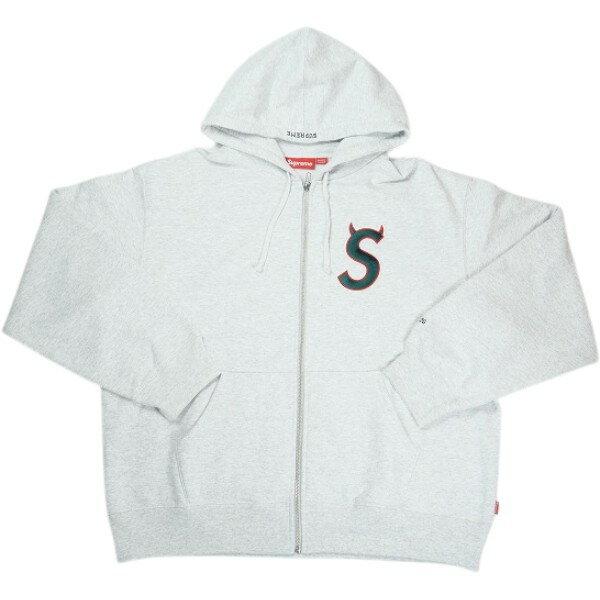 乐天商城 - SUPREME シュプリーム 26SS Devil S Logo Zip Up Hooded Sweatshirt Ash Grey Sロゴジップパーカー 濃灰 Size 【L】 【中古品-良い】 30009076