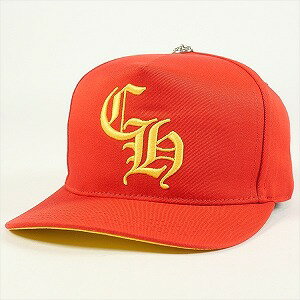 CHROME HEARTS クロム・ハーツ HAT 5 PNL CAP BSBL BROWN RED/YELLOW ベースボールキャップ 赤 Size 【フリー】 【新古品・未使用品】 20774827