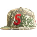 SUPREME シュプリーム 24SS Gold Cross S Logo New Era Real Tree キャップ 茶 Size 【7 5/8(XL)】 【新古品 未使用品】 20788592