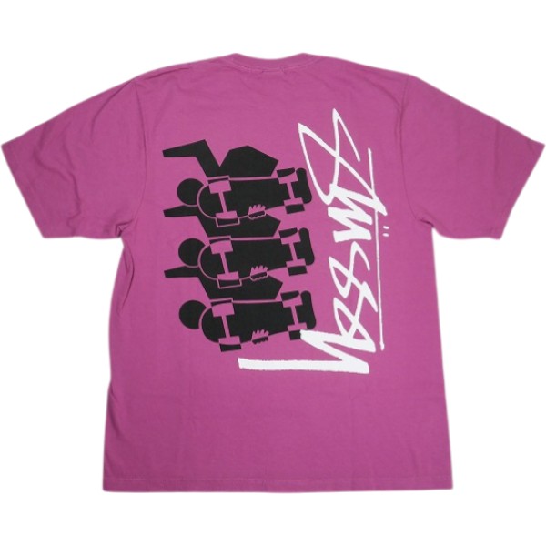 乐天商城 - STUSSY ステューシー 26SS SKATE STACK TEE PIGMENT DYED Berry Tシャツ ピンク Size 【M】 【新古品・未使用品】 20838339