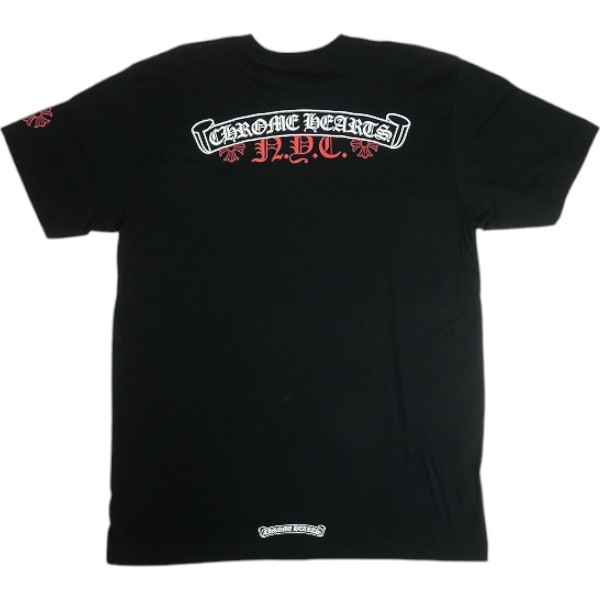 樂天商城 - CHROME HEARTS クロム・ハーツ SCROLL NYC SS T-SHIRT BLACK ニューヨーク限定Tシャツ 黒 Size 【L】 【新古品・未使用品】 30010790
