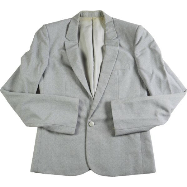 NUMBER NINE ナンバーナイン 08SS BIRDS期 ノッチドラペル 1B S08-CLJ004 Gray テーラードジャケット 灰 Size 【L】 【中古品-良い】 20789769