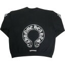 CHROME HEARTS クロム・ハーツ HORSESHOE CREW SWEAT BLACK クルーネックスウェット 黒 Size 【M】 【新古品・未使用...
