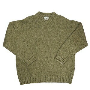 Collaboration - TENDERLOIN テンダーロイン V NECK COTTON KNIT OLIVE ニット オリーブ Size 【L】 【中古品-良い】 20834752
