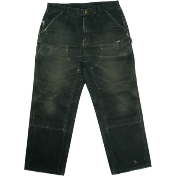 乐天商城 - VINTAGE ヴィンテージ Carhartt カーハート Double Knee Painter Pants Faded Black ダブルニーペインターパンツ 黒 Size 【W36】 【中古品-良い】 20838504