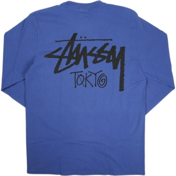 STUSSY ステューシー STOCK TOKYO LS TEE INDIGO 東京限定ロンT インディゴ Size 【M】 【新古品・未使用品】 20838728