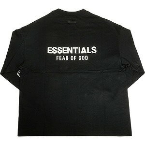 乐天商城 - Fear of God フィアーオブゴッド ESSENTIALS Jersey Long Sleeve T-shirt BLACK/WHITE ロンT 黒 Size 【M】 【新古品・未使用品】 20809206