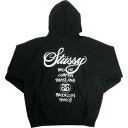 STUSSY ステューシー 25SS WORLD TOUR HOODIE BLACK パーカー 黒 Size 【XL】 【新古品・未使用品】 20819000