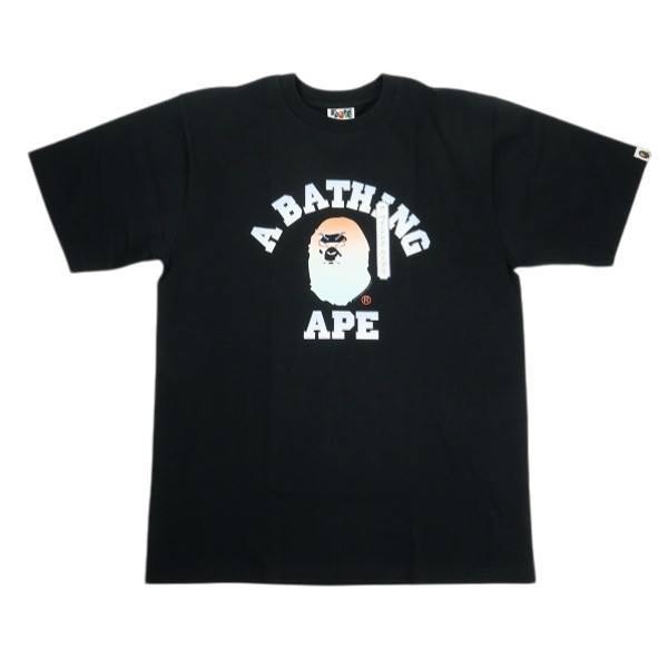 乐天商城 - A BATHING APE ア ベイシング エイプ 26SS KABUKI COLLEGE TEE BLACK 日本限定カレッジロゴTシャツ 黒 Size 【XL】 【新古品・未使用品】 20838779