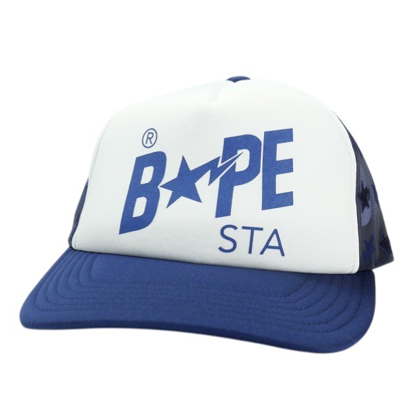 乐天商城 - A BATHING APE ア ベイシング エイプ 26SS BAPE STA MESH CAP NAVY メッシュキャップ 紺 Size 【フリー】 【新古品・未使用品】 20838786