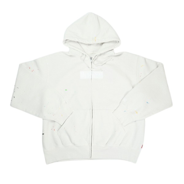 樂天商城 - SUPREME シュプリーム ×MM6 Maison Margiela 26SS Box Logo Zip Up Hooded Sweatshirt White ボックスロゴジップパーカー 白 Size 【M】 【新古品・未使用品】 20838847