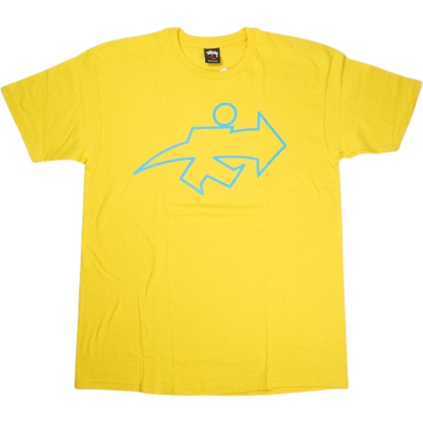 乐天商城 - STUSSY ステューシー ERIC HAZE SURF MAN TEE Tシャツ 黄 Size 【L】 【中古品-ほぼ新品】 30008385