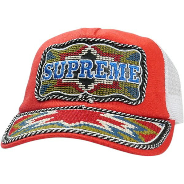 SUPREME シュプリーム 26SS Western Embroidered Mesh Back 5−Panel Red キャップ 赤 Size   30008405