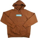 SUPREME シュプリーム 17AW Box Logo Hooded Sweatshirt Rust BOXロゴパーカー 茶 Size   20780033