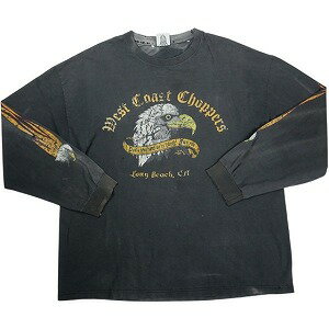 乐天商城 - VINTAGE ヴィンテージ West Coast Choppers ウェストコーストチョッパーズ Eagle Logo LS Tee ロンT 黒 Size 【XL】 【中古品-良い】 20825759