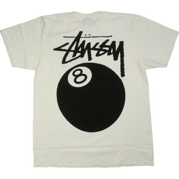 STUSSY ステューシー 24SS 8 BALL TEE PIGMENT DYED White Tシャツ 白 Size 【XL】 【新古品・未使用品】 20838284