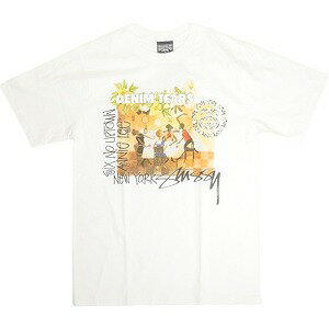 STUSSY ステューシー ×DENIM TEARS 25SS ANNIE LEE TEE WHITE Tシャツ 白 Size 【XL】 【中古品-良い】 20814993