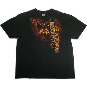 乐天商城 - VINTAGE ヴィンテージ Harley Davidson Wolf Dice Texas Tee Tシャツ 黒 Size 【XXL】 【中古品-良い】 20819489