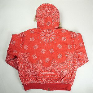 SUPREME シュプリーム 25SS Bandana Jacquard Denim Hooded Work Jacket Red デニムジャケット 赤 Size 【M】 【新古品・未使用品】 20819627