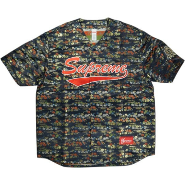 乐天商城 - SUPREME シュプリーム 26SS Floral Jacquard Baseball Jersey Navy ベースボールジャージ 紺 Size 【L】 【新古品・未使用品】 20839448