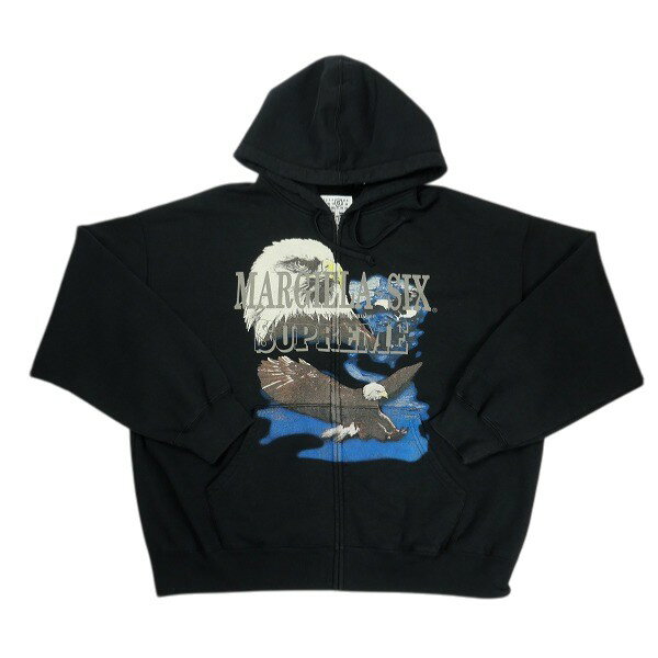 乐天商城 - SUPREME シュプリーム ×MM6 Maison Margiela 26SS Eagle Zip Up Hooded Sweatshirt Black ジップパーカー 黒 Size 【XL】 【新古品・未使用品】 20839452