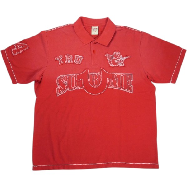 SUPREME シュプリーム ×True Religon 25FW Applique Polo Red ポロシャツ 赤 Size   30011915