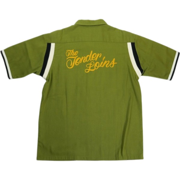 TENDERLOIN テンダーロイン T-BOWLS SHT S 半袖ボーリングシャツ オリーブ Size   20839162