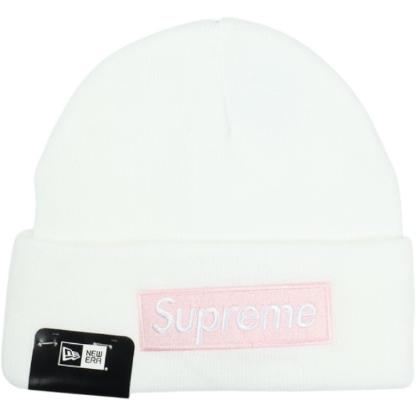 SUPREME シュプリーム ×New Era 25FW Box Logo Beanie White ボックスロゴビーニー 白 Size 【フリー】 【新古品・未使用品】 20839598