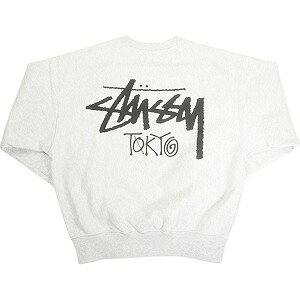 STUSSY ステューシー 25SS STOCK TOKYO CREW ASH HEATHER 東京限定クルーネックスウェット 灰 Size 【XL】 【新古品・未使用品】 20815339