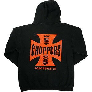 乐天商城 - VINTAGE ヴィンテージ West Coast Choppers ウェストコーストチョッパーズ Red Iron Cross Hoodie パーカー 黒 Size 【L】 【中古品-良い】 20827996