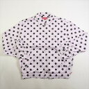 SUPREME Vv[ 18SS Polka Dots Rayon Work Jacket Light Pink WPbg CgsN Size yMz yÕi-قڐViz 20777275