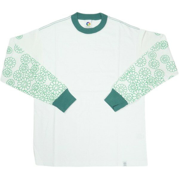 乐天商城 - 村上隆 ムラカミタカシ Flowers on Sleeve L/S T-shirts White×Green 白緑 Size 【S】 【新古品・未使用品】 20840529