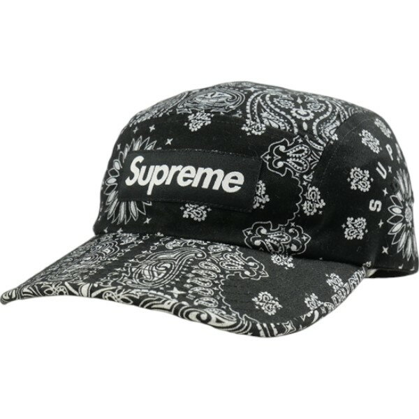 乐天商城 - SUPREME シュプリーム 21SS Bandana Camp Cap Black キャンプキャップ 黒 Size 【フリー】 【新古品・未使用品】 30005552