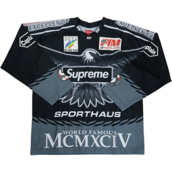 乐天商城 - SUPREME シュプリーム 22SS Eagle Moto Jersey Black ロンT 黒 Size 【M】 【新古品・未使用品】 30005566