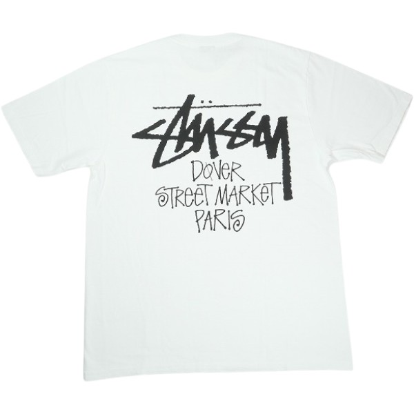樂天商城 - STUSSY ステューシー ×DOVER STREET MARKET STOCK DSM PARIS WHITE TEE Tシャツ 白 Size 【M】 【新古品・未使用品】 30008734