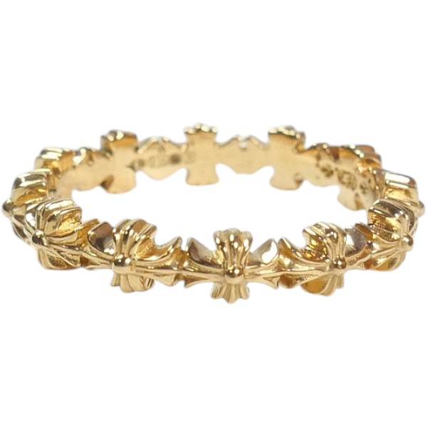 CHROME HEARTS クロム・ハーツ TINY E CH PLS BAND RING GOLD リング 金 Size 【14号】 【新古品・未使用品】 30008833