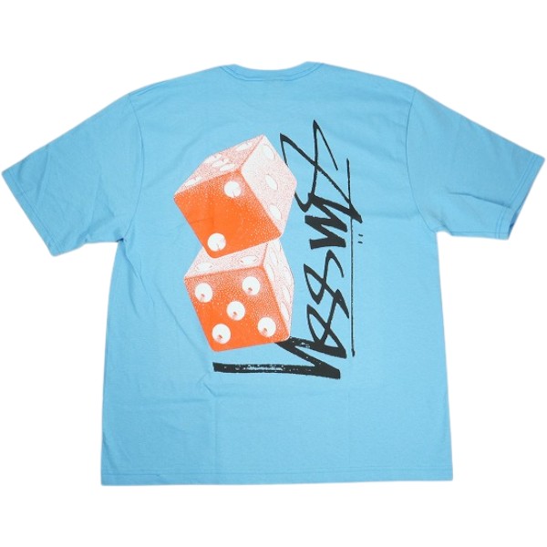 STUSSY ステューシー 26SS TALL DICE TEE SKY BLUE Tシャツ 水色 Size 【S】 【新古品・未使用品】 30005609