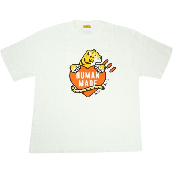 樂天商城 - HUMAN MADE ヒューマンメイド 25AW GRAPHIC T-SHIRT WHITE HM30TE007 タイガーハートTシャツ 白 Size 【XXL】 【中古品-ほぼ新品】 30005624